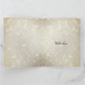 エレガントとモダンハッピーバースデーの妻の挨拶 カード (内部)