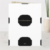 エレガントとモダンハッピーバースデーの妻の挨拶 カード (裏面)