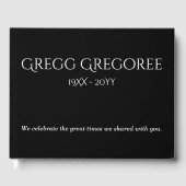 エレガントと思い出ミニマルのゲストブック ゲストブック (正面)