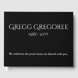 エレガントと思い出ミニマルのゲストブック ゲストブック