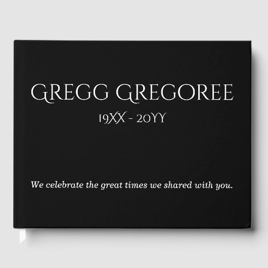 エレガントと思い出ミニマルのゲストブック ゲストブック (正面)