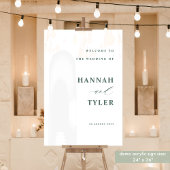 エレガントと結婚モダンの歓迎グリーン文字 アクリルサイン