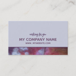 エレガントと芸術品を気取ったLight Purple Business Card 名刺