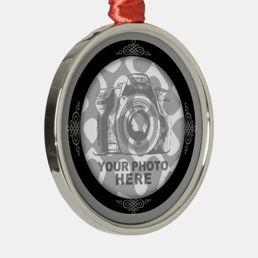 エレガントなあなた自身の優れた円形のオーナメントを作成して下さい メタルオーナメント (右)