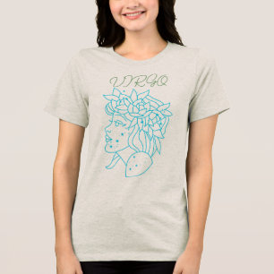 エレガントなおとめ座の星座Tシャツ 占星術ギフト トライブレンドTシャツ