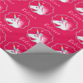 エレガントなかわいいユニコーンのemojiで信じます ラッピングペーパー (角)