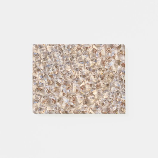 エレガントなこはく色の水晶の装飾 ポストイット (正面)