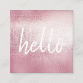 エレガントなこんにちはのEventPlannerの正方形の名刺 スクエア名刺