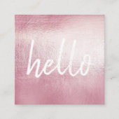 エレガントなこんにちはのEventPlannerの正方形の名刺 スクエア名刺 (正面)