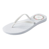 エレガントなたった今結婚しましたの花の結婚式|のビーチサンダル ビーチサンダル (アングル)