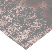 エレガントなのどのばら色の金ゴールドおよび灰色ブラシストローク ショートテーブルランナー (コーナー)