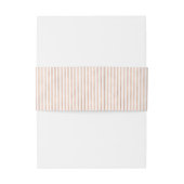 エレガントなのどのばら色の金ゴールドおよび白のストライプ 招待状ベリーバンド (裏面例)