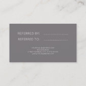 エレガントなのどのばら色の金ゴールドの幾何学的な紹介カード 名刺 (裏面)