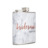 エレガントなのどのばら色の金ゴールドの白人の大理石の新婦付添人 フラスク (右)