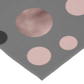 エレガントなのどのばら色の金ゴールドの赤面のピンクの黒は一周します ショートテーブルランナー (コーナー)