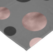 エレガントなのどのばら色の金ゴールドの赤面のピンクの黒は一周します テーブルクロス (アングル)