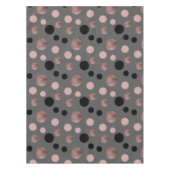 エレガントなのどのばら色の金ゴールドの赤面のピンクの黒は一周します テーブルクロス (正面)