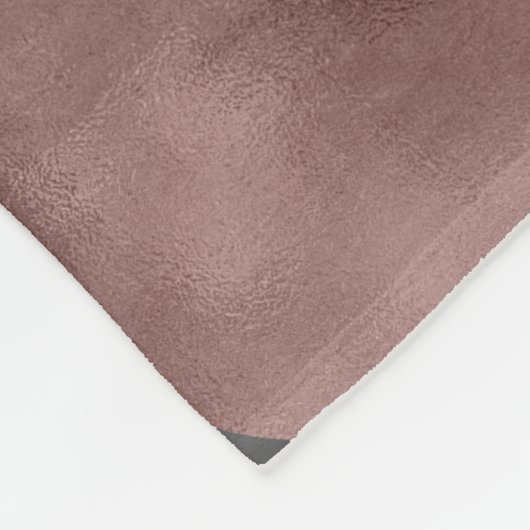 エレガントなのどのばら色の金ゴールドの赤面のピンクの黒は一周します フリースブランケット (角)