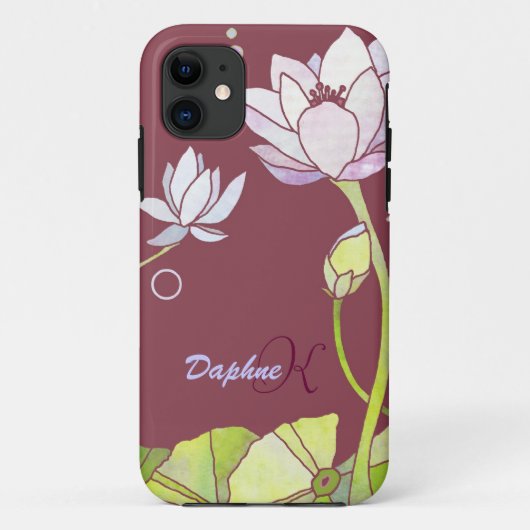 エレガントなはすモノグラム Case-Mate iPhoneケース (裏面)