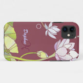エレガントなはすモノグラム Case-Mate iPhoneケース (裏面(横))