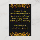 エレガントなはす花の名刺 名刺 (裏面)