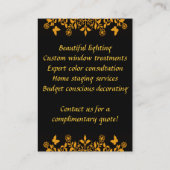 エレガントなはす花の名刺 名刺 (裏面)