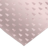 エレガントなばら色の金ゴールドのグリッターのクリスマスツリーパターン ショートテーブルランナー (コーナー)