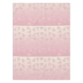 エレガントなばら色の金ゴールドのグリッターのクリスマスツリーパターン テーブルクロス (正面)