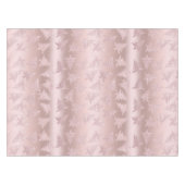 エレガントなばら色の金ゴールドのグリッターのクリスマスツリーパターン テーブルクロス (正面(横))