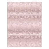 エレガントなばら色の金ゴールドのグリッターのクリスマスツリーパターン テーブルクロス (正面)