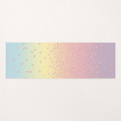 エレガントなばら色の金ゴールドのグリッターの紙吹雪は勾配に点を打ちます ヨガマット (正面(横))