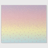 エレガントなばら色の金ゴールドのグリッターの紙吹雪は勾配に点を打ちます ラッピングペーパー (フラット)