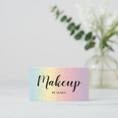 エレガントなばら色の金ゴールドのグリッターの紙吹雪は勾配に点を打ちます 名刺 (スタンド正面)