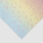 エレガントなばら色の金ゴールドのグリッターの紙吹雪は勾配に点を打ちます 薄葉紙 (詳細)