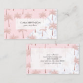 エレガントなばら色の金ゴールドのグリッター及び白い大理石パターン 名刺 (正面/裏面)