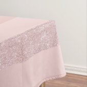 エレガントなばら色の金ゴールドのグリッター及び赤面のピンクのストライブ柄 テーブルクロス (インサイチュ)