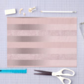 エレガントなばら色の金ゴールドのグリッター及び赤面のピンクのストライブ柄 薄葉紙 (クラフト)