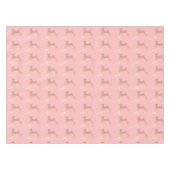 エレガントなばら色の金ゴールドのピンクのクリスマスのトナカイパターン テーブルクロス (正面(横))