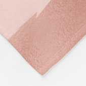 エレガントなばら色の金ゴールドの金属手塗りは縞で飾ります フリースブランケット (角)