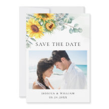 エレガントなひまわりとユーカリの写真 ウェディング