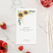 エレガントなひまわりユーカリの花のブライダルシャワー (インサイチュ)