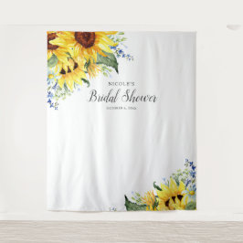 エレガントなひまわり ブライダルシャワーの背景 タペストリー