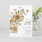 エレガントなひまわり ブライダルシャワー 招待状 (スタンド正面)