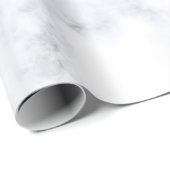 エレガントなひよこの幾何学的な白いパステル調ピンクの大理石 ラッピングペーパー (ロールコーナー)