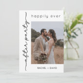 エレガントなふたりだけの結婚式 パーティー フォト ウェディング レセプション 招待状 (スタンド正面)