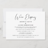 エレガントなふたりだけの結婚式 披露宴招待状 案内状 (正面)