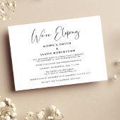 エレガントなふたりだけの結婚式 披露宴招待状 案内状