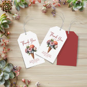 エレガントなアイスクリーム フラワー ブライダルシャワー 感謝の気持ち ギフトタグ