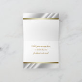 エレガントなアイボリーとゴールドの渦巻き お礼メッセージカード サンキューカード (内部)