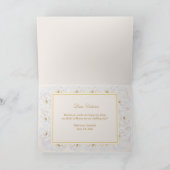 エレガントなアイボリーの花柄　あなたはブライズメイドになってくれる？ サンキューカード (内部)